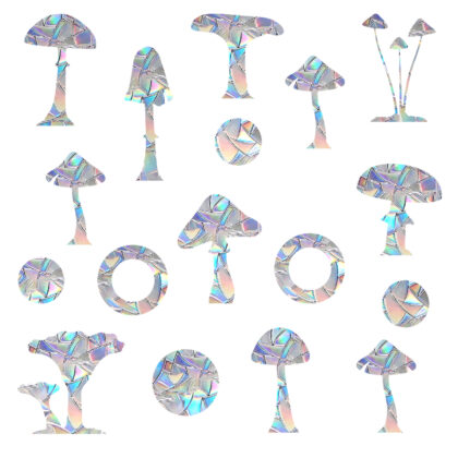 Mushroom Window Decal