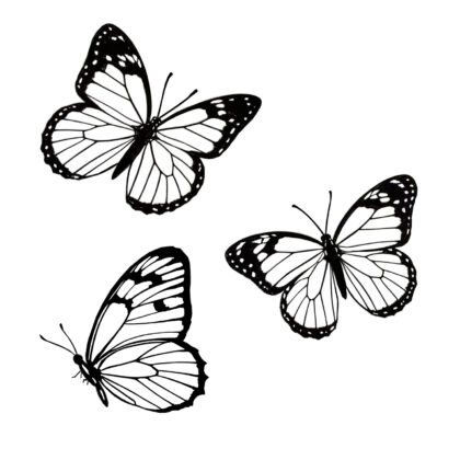Black Metal Butterfly Wall Decor
